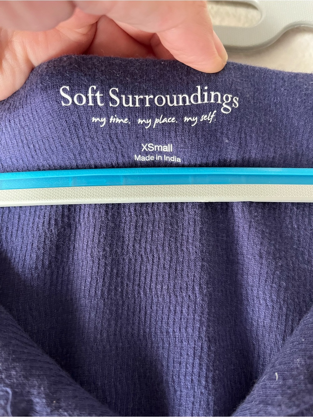 NWOT Soft Surroundings Socorro Purple Embroidered Maxi Dress  Size XS - Picture 8 of 13